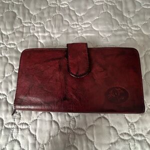 Buxton Women's Top Cowhide Exterior Checkbook Wallet
